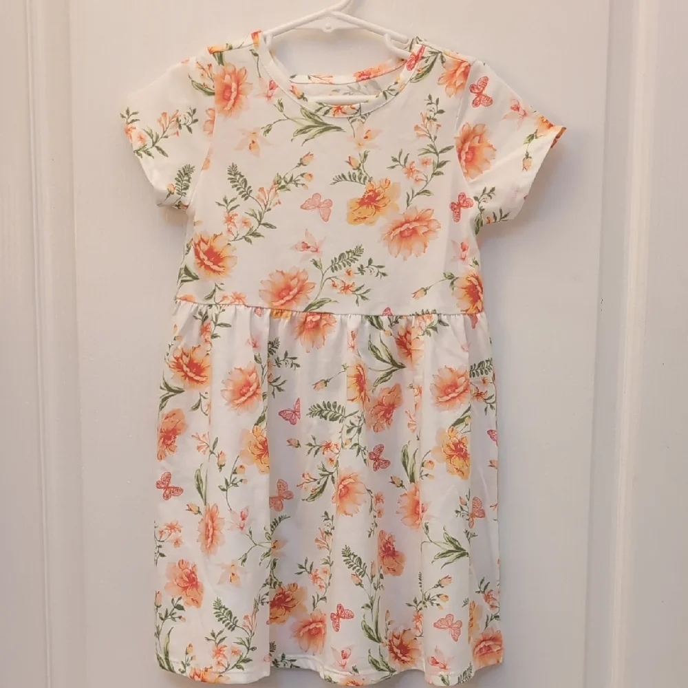 The Children's Place Floral Butterfly Girls Dress. Size 5T. NEW